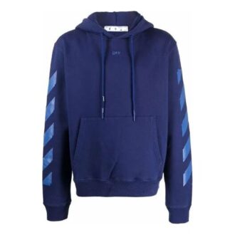 Off-White Men’ s FW21 Arrow Pattern Printing Loose Fit Blue