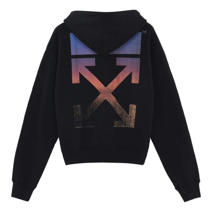 Off-White Men’ s FW21 Arrow Printing Pattern Loose Fit Black