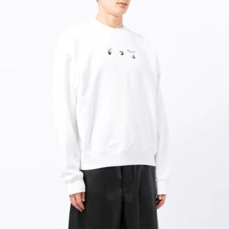 Off-White Men’ s FW21 Arrows Pattern Loose Fit White Off-White Men’ s FW21 Arrows Pattern Loose Fit White