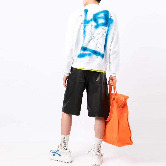 Off-White Men’ s FW21 Arrows Pattern Loose Fit White