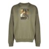 Off-White Men’ s FW21 Caravaggio Painting Hoodless Loose Fit Green