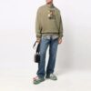 Off-White Men’ s FW21 Caravaggio Painting Hoodless Loose Fit Green