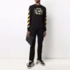 Off-White Men’ s FW21 Caravaggio Painting Long Sleeves Black T-Shirt