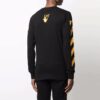 Off-White Men’ s FW21 Caravaggio Painting Long Sleeves Black T-Shirt