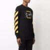Off-White Men’ s FW21 Caravaggio Painting Long Sleeves Black T-Shirt