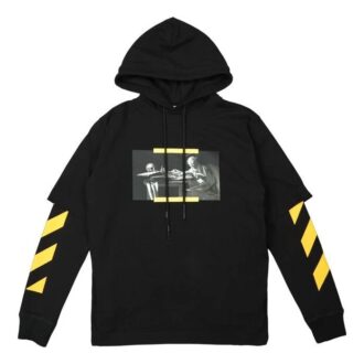 Off-White Men’ s FW21 Caravaggio Painting Pattern Loose Fit Black Off-White Men’ s FW21 Caravaggio Painting Pattern Loose Fit Black