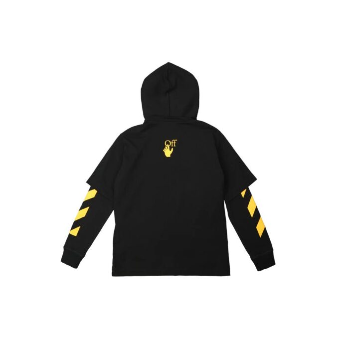 Off-White Men’ s FW21 Caravaggio Painting Pattern Loose Fit Black