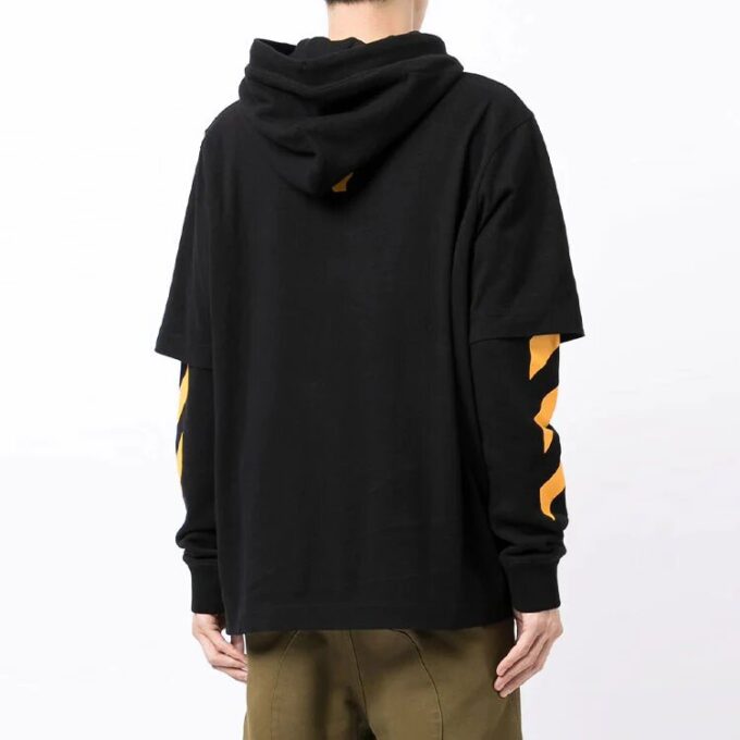 Off-White Men’ s FW21 Caravaggio Painting Pattern Loose Fit Black