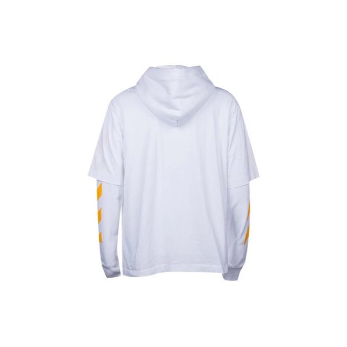 Off-White Men’ s FW21 Caravaggio Painting Printing Pullover Loose Fit White
