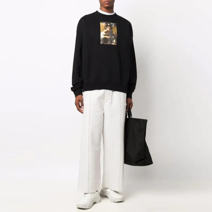 Off-White Men’ s FW21 Caravaggio Printing Loose Fit Black