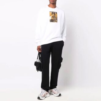 Off-White Men’ s FW21 Caravaggio Printing Loose Fit White