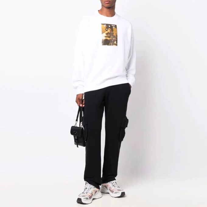 Off-White Men’ s FW21 Caravaggio Printing Loose Fit White