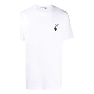 Off-White Men’ s FW21 Caravaggio Printing Short Sleeve White T-Shirt