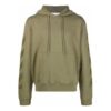 Off-White Men’ s FW21 Casual Hooded Printing Loose Fit Green