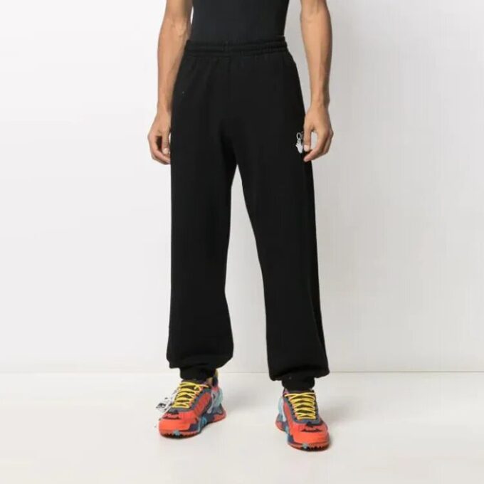 Off-White Men’ s FW21 Casual Sports Pants/Trousers/Joggers Black