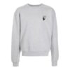 Off-White Men’ s FW21 Chest Logo Printing Back Arrow Pattern Long Sleeves Loose Fit Gray