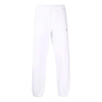 Off-White Men’ s FW21 Elastic Waistband Sports Pants/Trousers/Joggers White Off-White Men’ s FW21 Elastic Waistband Sports Pants/Trousers/Joggers White