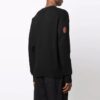 Off-White Men’ s FW21 Hollow Out Circular Round Neck Long Sleeves Pullover Wool Sweater Loose Fit Black