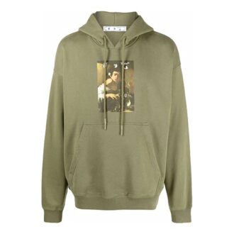 Off-White Men’ s FW21 Illustration Printing Loose Fit Green Off-White Men’ s FW21 Illustration Printing Loose Fit Green