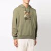 Off-White Men’ s FW21 Illustration Printing Loose Fit Green