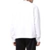 Off-White Men’ s FW21 Logo Alphabet Printing Round Neck Pullover Loose Fit White