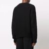 Off-White Men’ s FW21 Logo Arrow Pattern Long Sleeves Wool Sweater Black