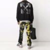 Off-White Men’ s FW21 Logo Caravaggio Arrow Round Neck Long Sleeves Loose Fit Black