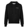 Off-White Men’ s FW21 Logo Drawstring Pullover Loose Fit Black