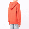 Off-White Men’ s FW21 Logo Intarsia Knit Pullover Hooded Wool Sweater Loose Fit Orange