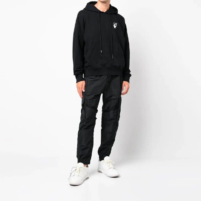 Off-White Men’ s FW21 Logo Pattern Loose Black