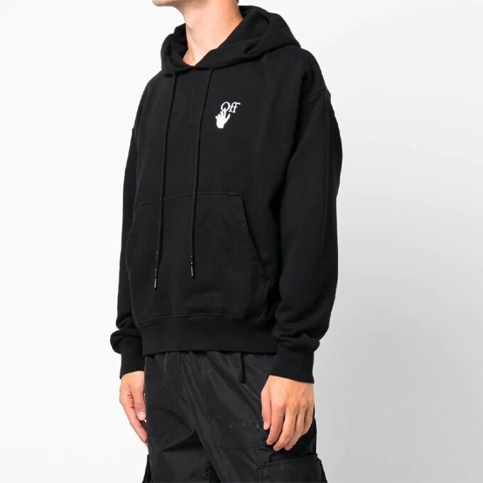 Off-White Men’ s FW21 Logo Pattern Loose Black