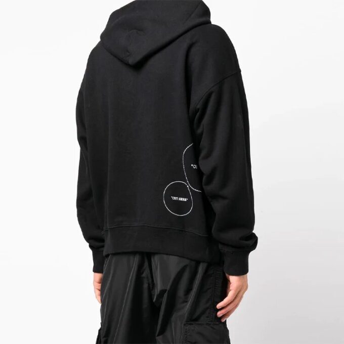Off-White Men’ s FW21 Logo Pattern Loose Black