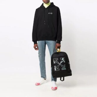 Off-White Men’ s FW21 Logo Pattern Loose Fit Black Off-White Men’ s FW21 Logo Pattern Loose Fit Black