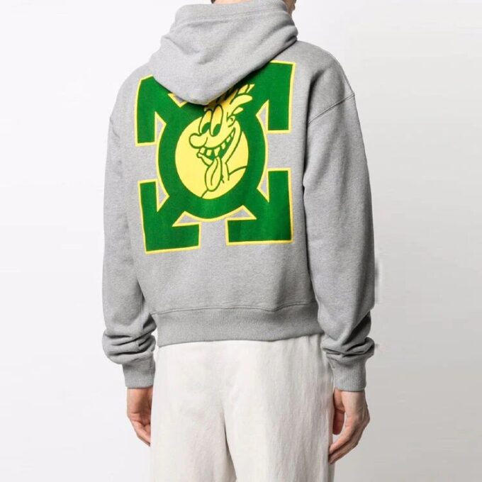 Off-White Men’ s FW21 Logo Pattern Printing Gray