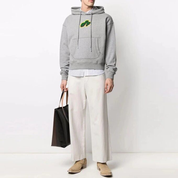 Off-White Men’ s FW21 Logo Pattern Printing Gray