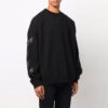 Off-White Men’ s FW21 Logo Pattern Printing Round Neck Pullover Loose Fit Black