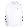 Off-White Men’ s FW21 Logo Printing Pullover Loose Fit White