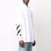 Off-White Men’ s FW21 Logo Printing Pullover Loose Fit White