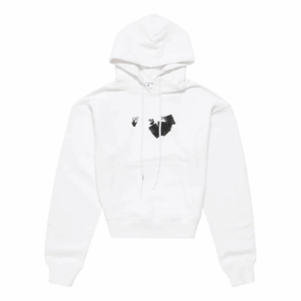 Off-White Men’ s FW21 Logo Printing Pullover Loose Version White Off-White Men’ s FW21 Logo Printing Pullover Loose Version White