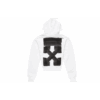 Off-White Men’ s FW21 Logo Printing Pullover Loose Version White