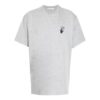 Off-White Men’ s FW21 Logo Printing Round Neck Pullover Short Sleeve Loose Fit Gray T-Shirt