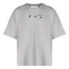 Off-White Men’ s FW21 Logo Printing Short Sleeve Loose Fit Gray T-Shirt