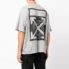 Off-White Men’ s FW21 Logo Printing Short Sleeve Loose Fit Gray T-Shirt