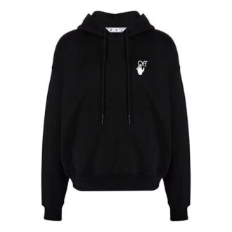 Off-White Men’ s FW21 Logo Pullover Loose Fit Black Off-White Men’ s FW21 Logo Pullover Loose Fit Black