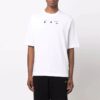 Off-White Men’ s FW21 Logo Round Neck Cotton Short Sleeve Loose Fit White T-Shirt