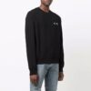 Off-White Men’ s FW21 Logo Round Neck Pullover Black