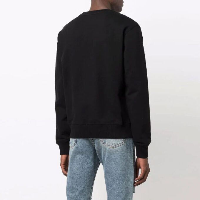Off-White Men’ s FW21 Logo Round Neck Pullover Black