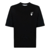 Off-White Men’ s FW21 Logo Round Neck Short Sleeve Loose Fit Black T-Shirt