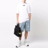 Off-White Men’ s FW21 Logo Round Neck Short Sleeve Loose Fit White T-Shirt