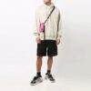 Off-White Men’ s FW21 Logo Rubber Arrow Pullover Loose Fit Beige